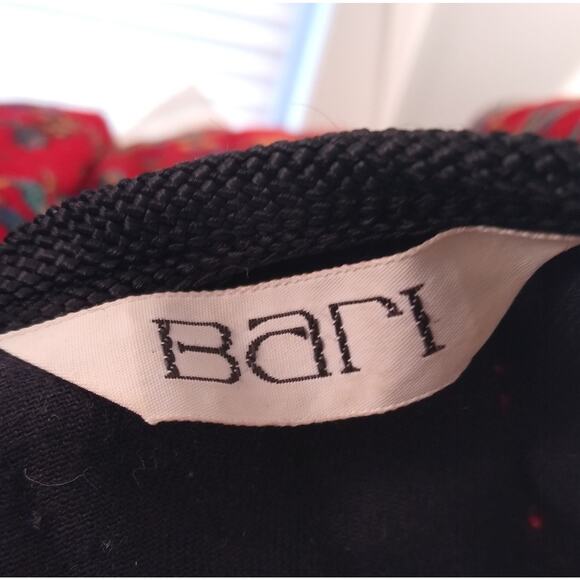 Vintage 70s AJ Bari Quilted Corduroy Chinoiserie Tangzhuang Asian Floral Blazer - Picture 7 of 8